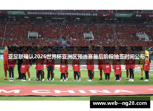 亚足联确认2026世界杯亚洲区预选赛最后阶段抽签时间公布